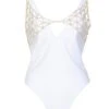 Goldie White Swimsuit With Removable Chain